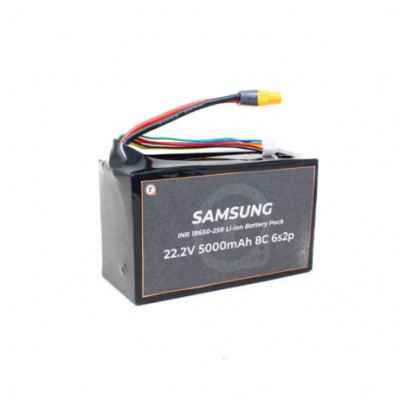 SAMSUNG INR18650-25R Li-ion 22.2V 5000mAh 8C 6S2P Li-ion Battery Pack EV Grade