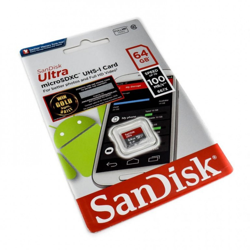 SanDisk: Micro SD Card Class 10 Memory Card for Mobile / RPi