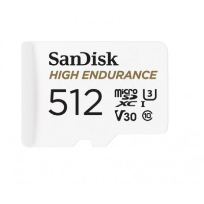 SanDisk V30 512GB High Endurance Video MicroSDHC Card with Adapter