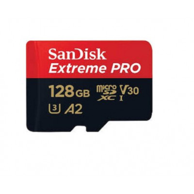 SanDisk V30 Extreme Pro 128GB microSDXC Card with 200MB/s Read, 90MB/s Write