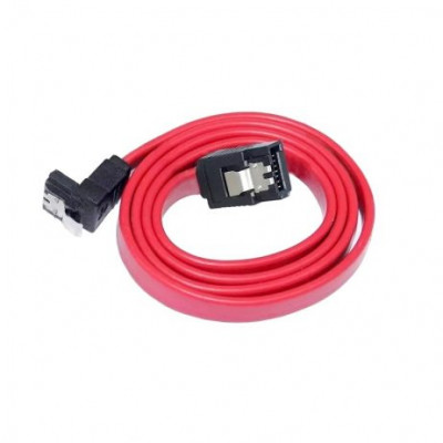 SATA 3.0 Highspeed Hard Disk Data Cable A with Right Angle Connector - Red SATA 3.0 Highspeed Hard Disk Data Cable A with Right Angle Connector - Red