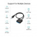 SATA3.0 to USB 3.0 Hard Disk Data Cable Supports 2.5/3.5 Inch 22 PIN SSD External Hard Drive - 45cm