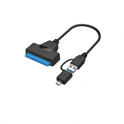 SATA3.0 to USB3.0 / Type C 2in1 External Hard Disk Data Cable - 20CM SATA3.0 to USB3.0 / Type C 2in1 External Hard Disk Data Cable - 20CM