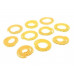 Self Locking Yellow Flexible Cable Marker PVC Ferrules (Numbered 0 to 9) 1.5 sq mm