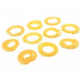 Self Locking Yellow Flexible Cable Marker PVC Ferrules (Numbered 0 to 9) 2.5 sq mm