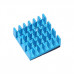 Set of Blue Aluminum Heatsink for Raspberry Pi