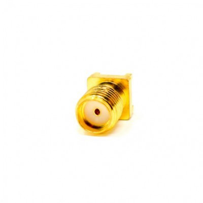SMA Female PCB Connector Vertical Type 50 Ohm Gold Plating
