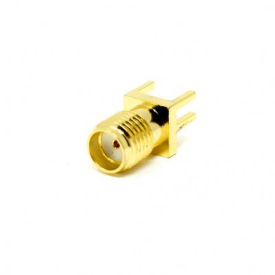 SMA Female Straight Edge PCB Mount Connector