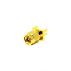SMA Male Connector Straight Gold Plating 180 Degree Connector Plate Edge Mount SMA Male Connector Straight Gold Plating 180 Degree Connector Plate Edge Mount