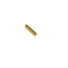 M3 X 25mm Female to Female Brass Hex Threaded Pillar Standoff Spacer - 2 Pieces Pack