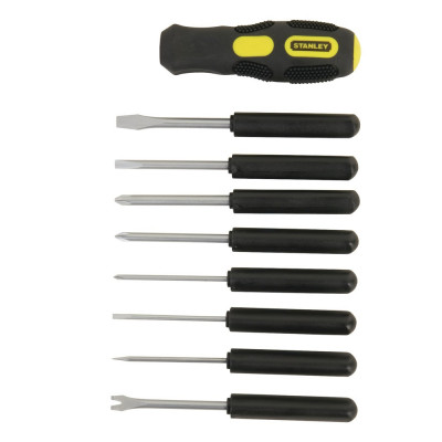 Stanley 9-Way Screwdriver Set with Storage Case for Home, DIY, Professional & Industrial Use Stanley 9-Way Screwdriver Set with Storage Case for Home, DIY, Professional & Industrial Use