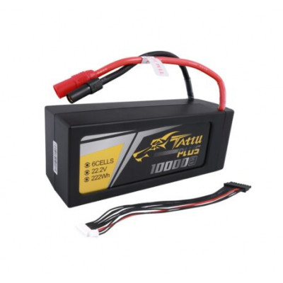 Tattu Plus 10000mAh 6S 22.2V 25C Lipo Battery with AS150+XT150 Plug (new version)