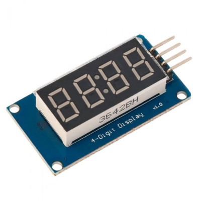 TM1637 4 Digits 7 Segment Led Display Module with Clock for Arduino