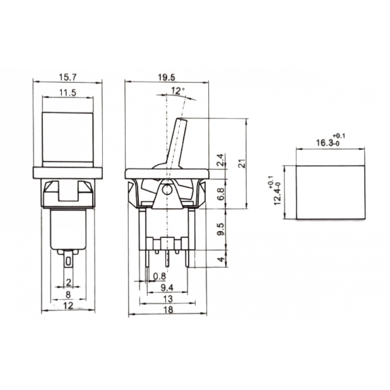Toggle Switch-KNX-102-1 buy online at Low Price in India ...