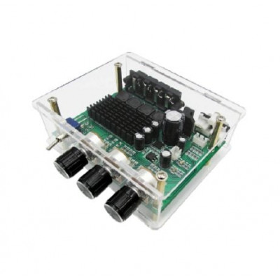 TPA3116D2 Audio Amplifier with Tone Control Panel, 2 x 80 W (12 24 VDC or 12 17 VAC)