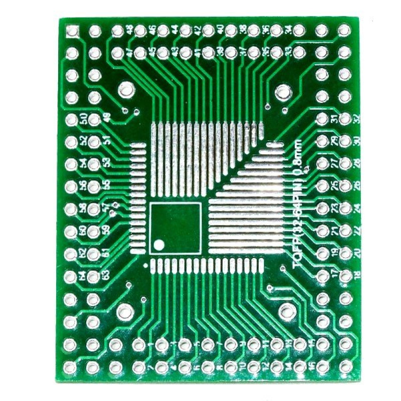 BB TQFP1: Cartes de développement - Adaptateur CMS, TQFP32 - 44 - 64 - 80 -  100 chez reichelt elektronik