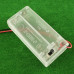 Transparent 2 x AA Battery Holder Box with ON/OFF Switch and Cover