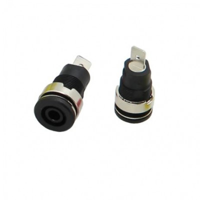 Type: A Black 4mm Banana Plug Jack Socket 1KV/MAX 32A Type: A Black 4mm Banana Plug Jack Socket 1KV/MAX 32A