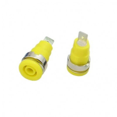 Type: A Yellow 4mm Banana Plug Jack Socket 1KV /MAX 32A Type: A Yellow 4mm Banana Plug Jack Socket 1KV /MAX 32A