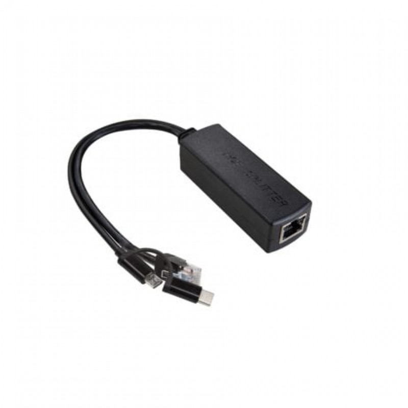UCTRONICS Gigabit PoE Splitter 5V 3A, 2-in- 1 PoE to USB C/ Micro USB ...