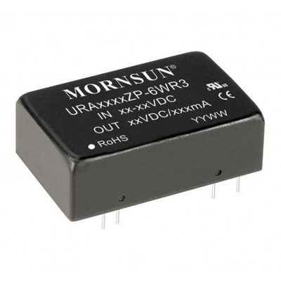 URA4805ZP-6WR3 Mornsun 48V to ±5V DC-DC Converter 6W Power Supply Module - DIP Package URA4805ZP-6WR3 Mornsun 48V to ±5V DC-DC Converter 6W Power Supply Module - DIP Package