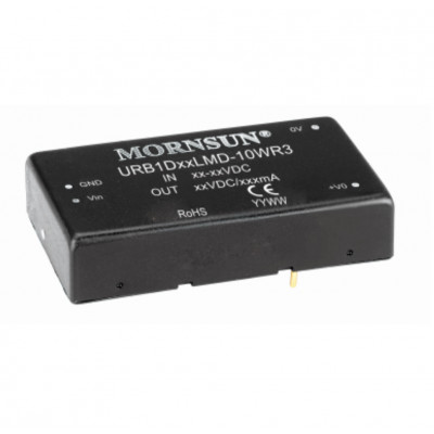 URB1D05LMD-10WR3 Mornsun 110V to 5V DC-DC Converter 10W Power Supply Module - Horizontal DIP Package