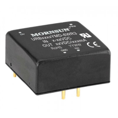 URB2403YMD-6WR3 Mornsun 24V to 3.3V DC-DC Converter 6W Power Supply Module - DIP Package