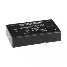 URB2412LD-20WR3 Mornsun 24V to 12V DC-DC Converter 20W Power Supply Module - Horizontal DIP Package