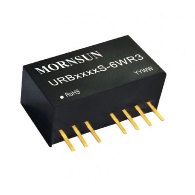 URB2424S-6WR3 Mornsun 24V to 24V DC-DC Converter 6W Power Supply Module - Compact SIP Package