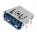 USB 3.0 Type A Female 9 pin Right Angle PCB Mount Connector