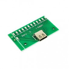 USB 3.1 Female Socket Type C Connector 24 Pins Breakout PCB Board
