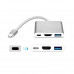 USB 3.1 Type C to HDMI + USB3.0 + Type C Adapter Converter USB 3.1 Type C to HDMI + USB3.0 + Type C Adapter Converter