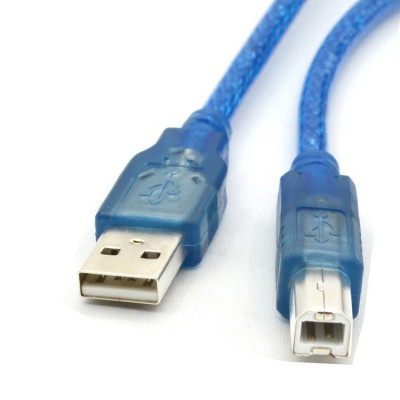 USB A To B Cable - Cable for Arduino - Blue Color