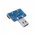 USB Adapter Board Male To Female Adapter Micro USB/Type-C Interface 4P 2.54mm