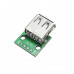 USB Female to 2.54mm Breakout Board with Direct 4P Adapter Board