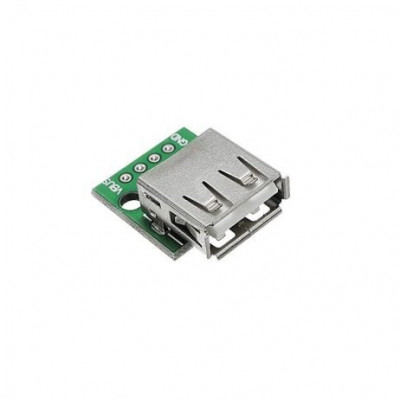 USB Female to 2.54mm Breakout Board with Direct 4P Adapter Board