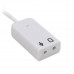 USB To 3.5mm Mic and Headphone Jack Stereo Headset Audio Adapter USB Sound Card 7.1