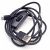 USB to Micro USB Cable 1.5 Meter Black With ON/OFF Switch Power Control For Raspberry Pi