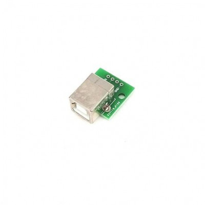 USB Type-B Female Head to DIP 4 pin Breakout PCB Module