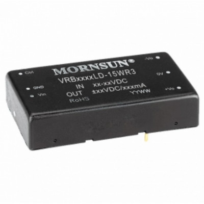 VRB2405LD-15WR3 Mornsun 24V to 5V DC-DC Converter 15W Power Supply Module - Six Sided Metal Shielded Package