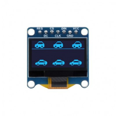 Waveshare 0.96inch OLED Display Module, 12864 Resolution, SPI / I2C Communication Version E (blue)