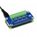 Waveshare 4-ch Current/Voltage/Power Monitor HAT for Raspberry Pi, I2C/SMBus