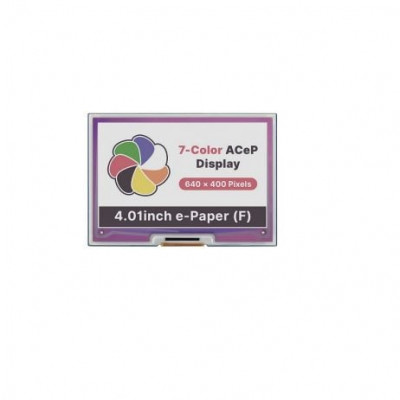 Waveshare 4.01inch 640x400 Pixels ACeP 7-Color E-Paper E-Ink Display HAT for Raspberry Pi