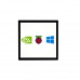 Waveshare 4inch HDMI Capacitive Touch IPS LCD Display (C), 720720, Fully Laminated Screen