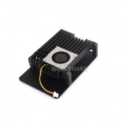 Waveshare Aluminium Alloy Case (H) for Raspberry Pi 5, With Temperature-Controlled Blower Fan Waveshare Aluminium Alloy Case (H) for Raspberry Pi 5, With Temperature-Controlled Blower Fan