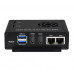 Waveshare Dual Gigabit Ethernet 5G/4G Mini-Computer Based on Raspberry Pi Compute Module 4 (NOT Included), Metal Case, with Cooling Fan (No Power Adapter)