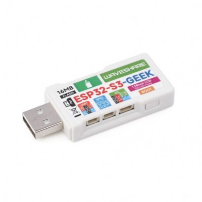 Waveshare ESP32-GEEK Development Board, Based On ESP32-S3R2 Controller Chip, With 1.14inch 65K Color LCD, Supports WiFi & Bluetooth LE Waveshare ESP32-GEEK Development Board, Based On ESP32-S3R2 Controller Chip, With 1.14inch 65K Color LCD, Supports WiFi & Bluetooth LE