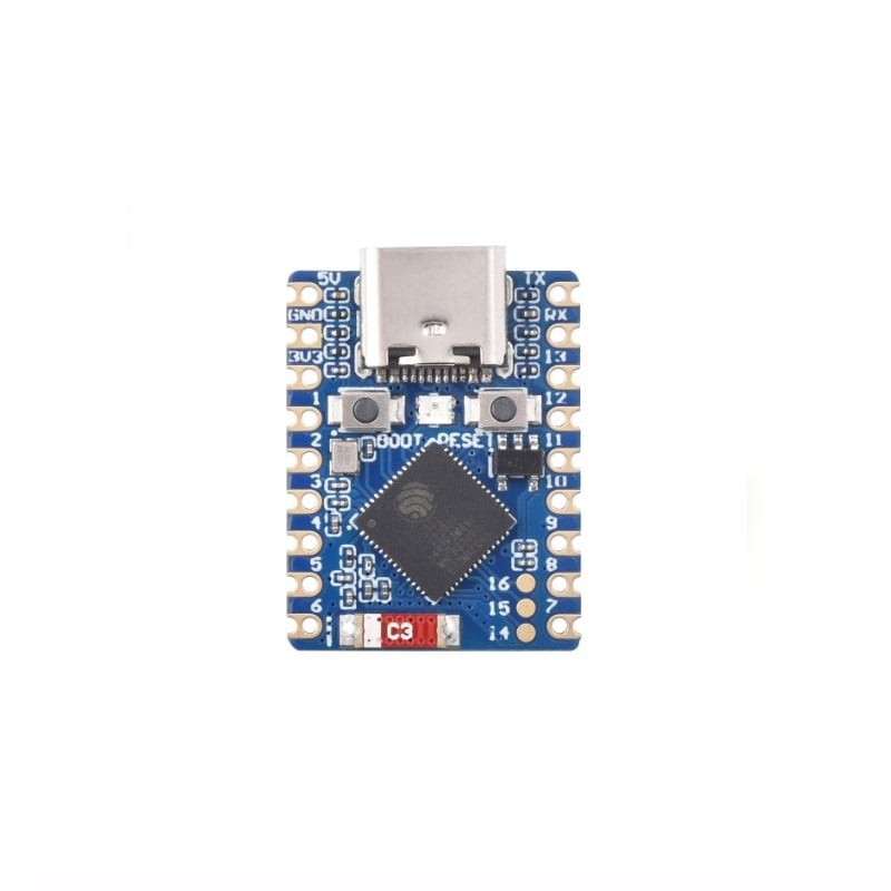 Lot De 2 Cartes Développement ESP32-S3 Mini - Double Cœur, WiFi + Bluetooth, 24 Broches GPIO
