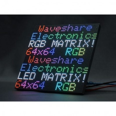 Waveshare Flexible RGB full-color LED matrix panel adjustable brightness and bendable PCB