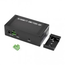 Waveshare Industrial 5P Gigabit Ethernet Switch Full-Duplex 10/100/1000M DIN Rail Mount